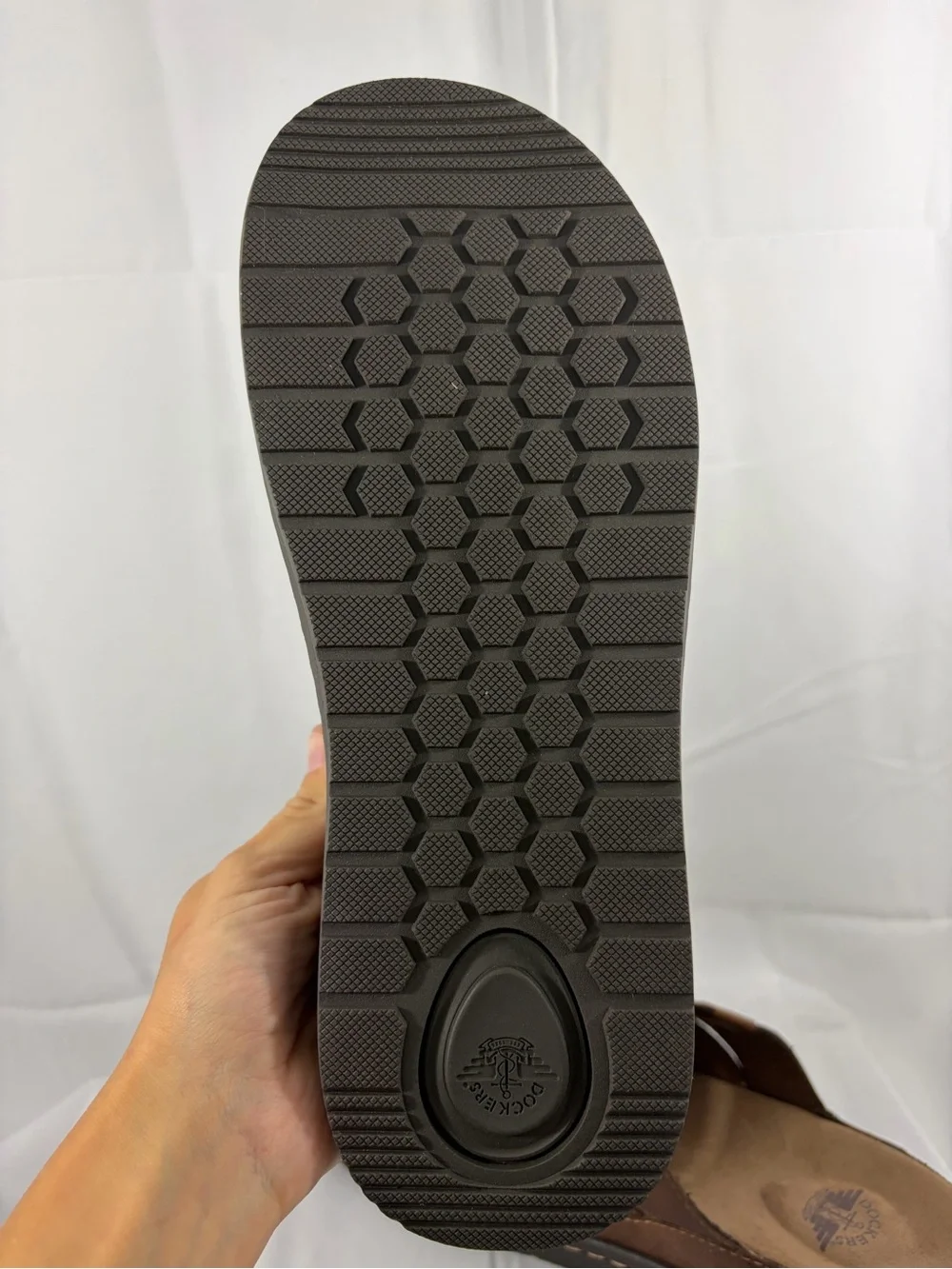 NWT Dockers Men’s Size 10 Brown Slide Sandals